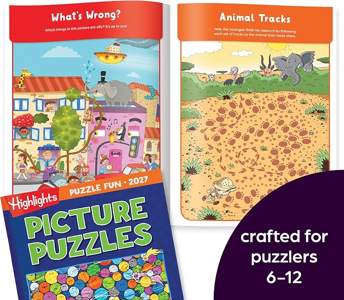 Highlights Puzzle Fun Activity Books 2027 Special Edition Gift Set | Variety Puzzle Book Set with Brain Teasers, Mazes, Word Games and More, Travel Activity and Game Books for Kids Ages 6 and Up