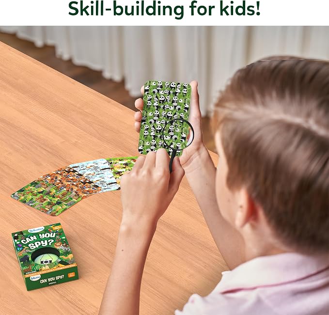 Skillmatics Party Favors (Pack of 15) - Can You Spy Animals Card Set, Search & Find Game for Kids, Goodie Bag Toy & Educational Gift for Girls & Boys Ages 4, 5, 6, 7