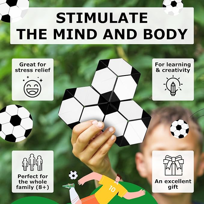 Shashibo Sensory Fidget Toy for Adults & Kids, Stress Relief Fidget Toy for Adults, Teens & Kids, Cool Fidget Toys for Desk, Classroom Must Have, Sensory Shape Shifting Cube, 100+ Possible Shapes