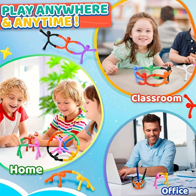 Magnetic Travel Toys for Toddlers Kids, Fidget Toys Airplane Car Travel Activities Essential,Road Trip ‌Sensory Toy Magnet People Men, Toys for 3 4 5 6 7 8 Year Old -5PCS