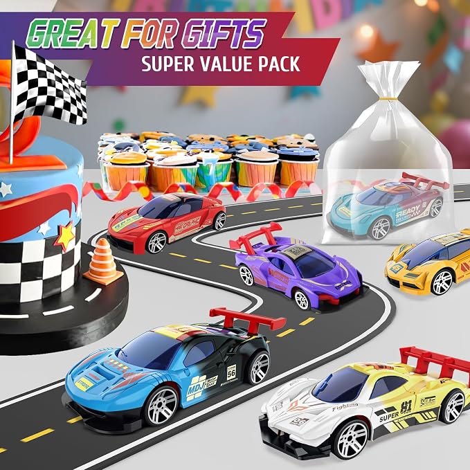 Color Changing Cars Toys Bath Toys for Kids Ages 1-3 4-8 Goodie Bags Fillers for Kids Grandkids Pool Water Toys Boys Birthday Car Gifts Sensory Die-Cast Toys Mini Sensory Toys Theme Party Giveaways