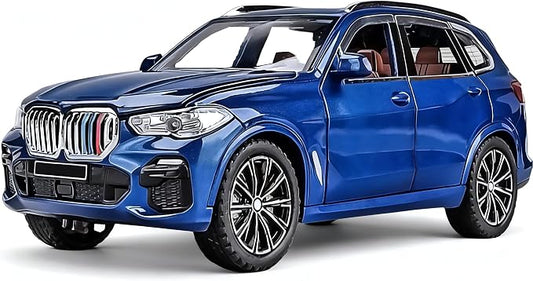 Toy Cars 1/32 Metal Model Car Toys with Light and Sound Pull Back Collectible Model for Children Age 3 + Year Old Festival Gift(Blue)