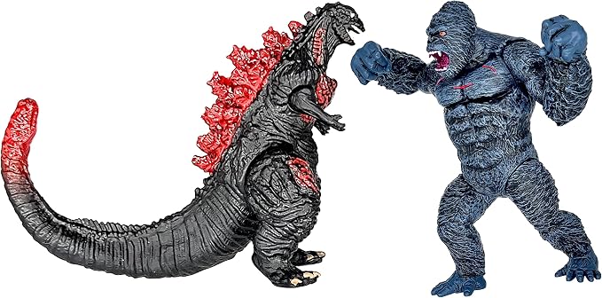 TwCare Set of 10 Dinosaur vs Kong Dinosaur Dragon Toys Movable Joint Action Figures, King of The Monsters Shin Ultima Gamera Mecha MechaGodzilla Ghidorah Skull Crawler Destoroyah Cake Toppers Pack