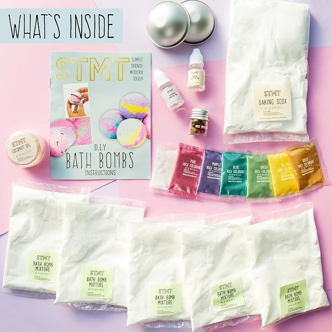 STMT D.I.Y. Bath Bomb Kit, STMT Kits for Girls, Bath Bomb Mold, Spa Kit for Kids, Bath Crumbles, Ages - 6+, 1 Count (Pack of 1), Green