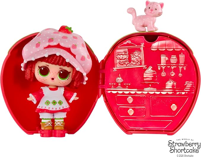 LOL Surprise Loves The World of Strawberry Shortcake Tots with Scented Dolls, Pets, and Transforming Strawberry House Playset – Gift for Kids Ages 4+