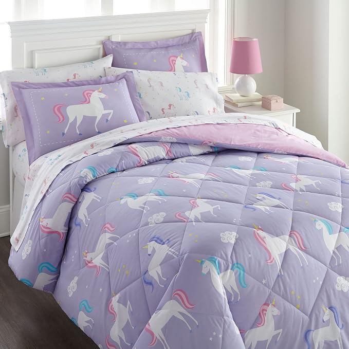 Wildkin 100% Cotton Kids Pillowcase – Soft, Breathable & Standard Size (20x30) - Unicorn