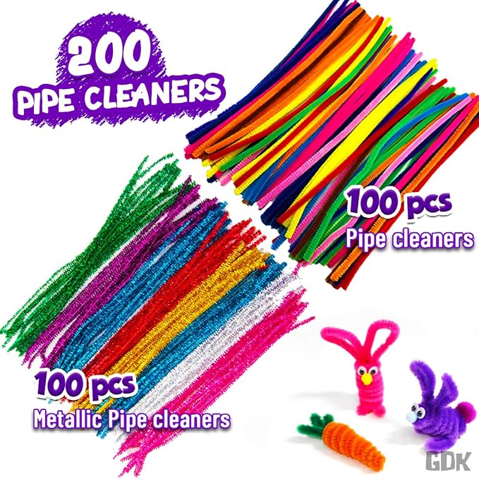 Goody King Arts and Crafts Supplies for Kids - 1170Pcs+ Craft Art Supply Kit for Toddlers Kids Craft Supplies & Materials Age 4 5 6 7 8 9 - Christmas D.I.Y. Crafting School Supplies