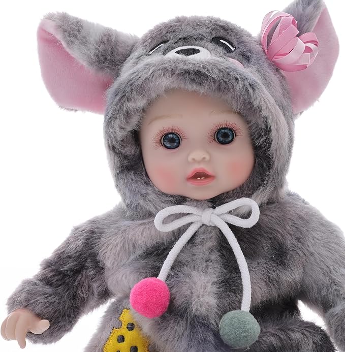 Baby Doll Realistic Soft Body 15 Inch Newborn Doll with Outfits | Cute Vinyl Head & Limbs, Lifelike Hand-Painted Details, Real Life Doll with Accessories Pretend Care, 3+ Year Old Girl Gifts