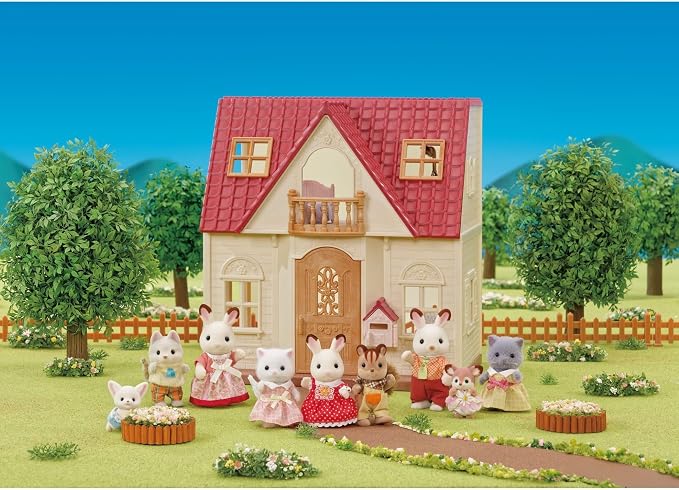 Calico Critters - Red Roof Home - Cozy Cottage - 2026 Edition Dollhouse – Kids Pretend Play House, Miniature Home Playset, Expandable Design, Ages 3+