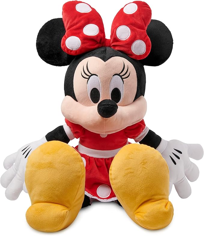 Disney Store Official Minnie Mouse Plush - Red Dress - Large 21¼ Inches Disney Stuffed Animals - Soft & Cuddly Toy - Plushies for Kids & Fans - Suitable for All Ages