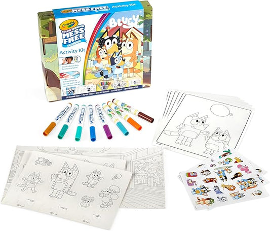 Crayola Color Wonder Bluey Activity Kit, Mess Free Coloring for Toddlers, Gifts for Kids, Art Set for Kids, Plane Essential, Bluey Toys, 3+