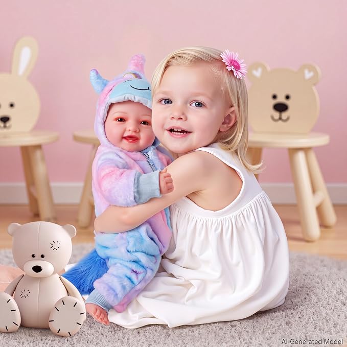 BABESIDE Baby Dolls, 17inch Large Realistic Cute Soft Body Baby Doll Real Life Baby Dolls with Accessories for 3+ Year Old Girls Gifts, Pretend Play, Collection