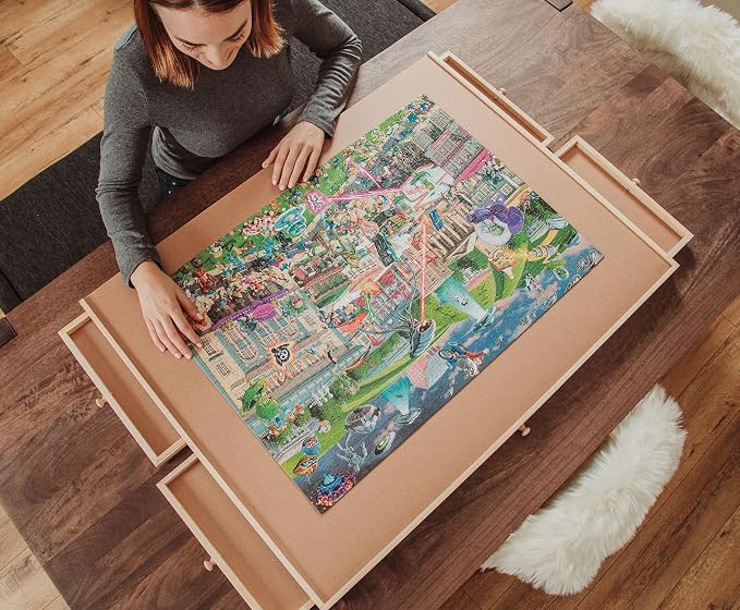 Alien Attack Sci-Fi Classics 1000-Piece Jigsaw Puzzle for Adults | Interactive Brain Teaser, Educational Toys & Games, Home Activities Building Kit for Creative Play | Nostalgic Gifts and Collectibles
