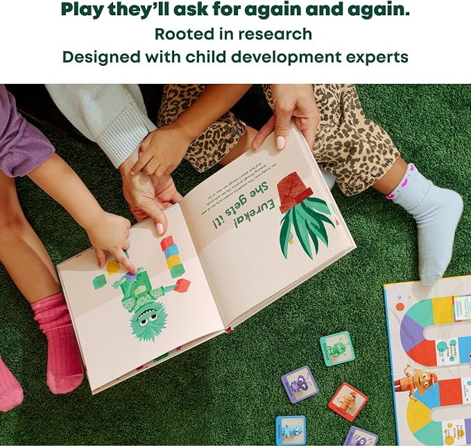Emotional Learning Game & Books Bundle – Emotion Seekers Board Game + 3 Hardcover Children Books to Teach Social Skills, Emotion Regulation & Empathy – Educational Gift – Ages 4+