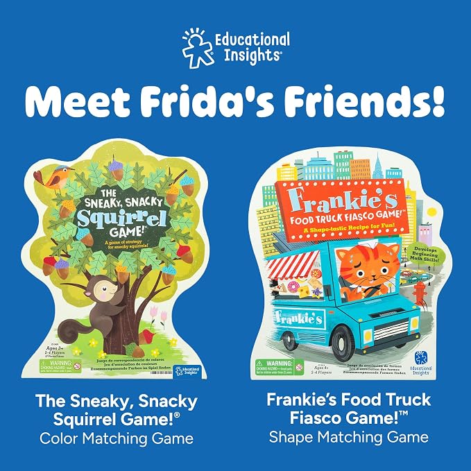 Educational Insights Frida's Fruit Fiesta - ABC Matching Games for Kids Ages 4-8, Alphabet Bingo Game for Kids, Toddler Board Games and Fine Motor Skills Toys, Preschool Letter Learning Alphabet Toys
