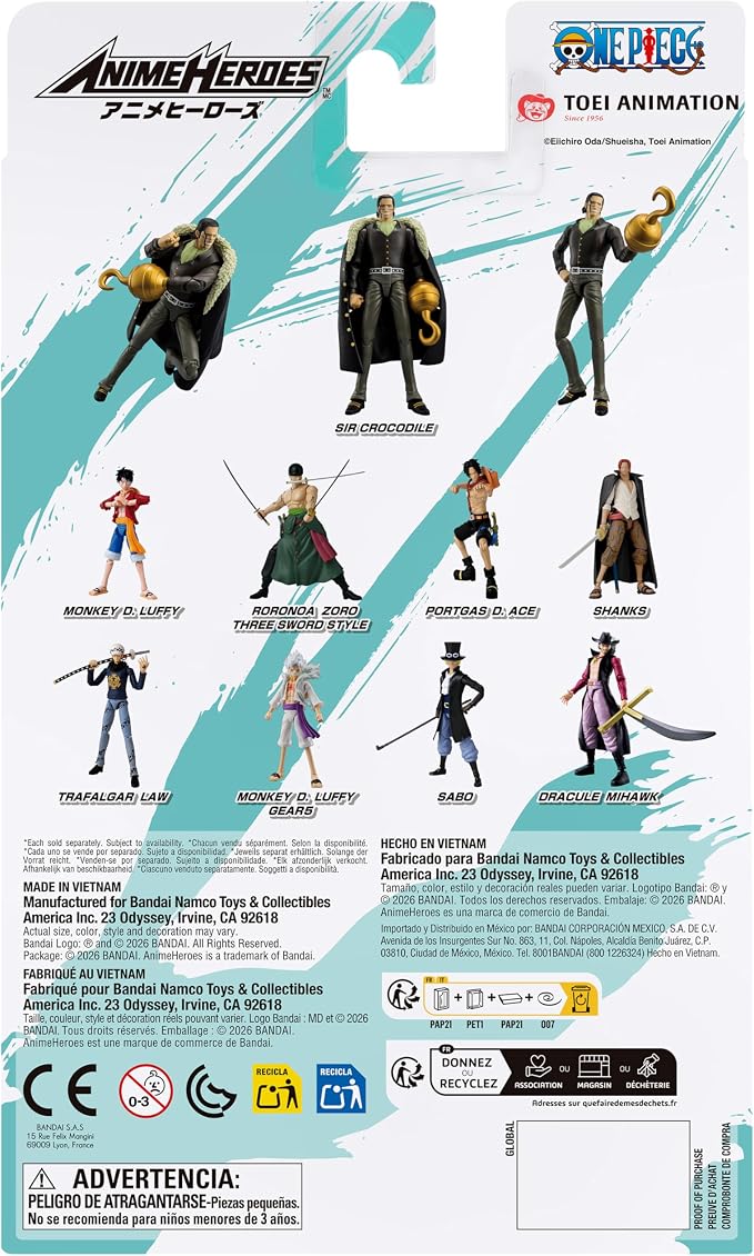 ANIME HEROES - One Piece - Crocodile Action Figure