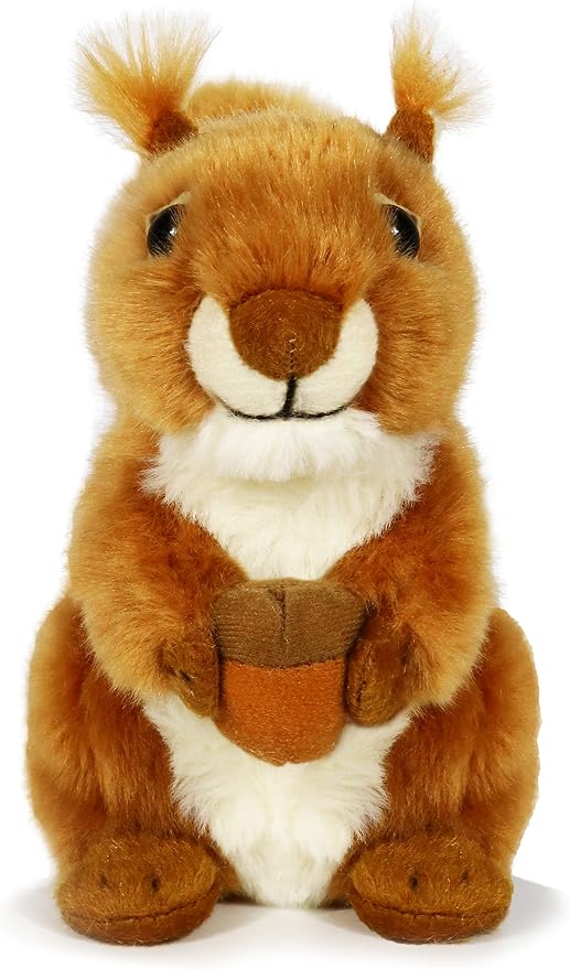 Ice King Bear Reaistic Red Squirrel Stuffed Animal Plush Toy (with Nut)