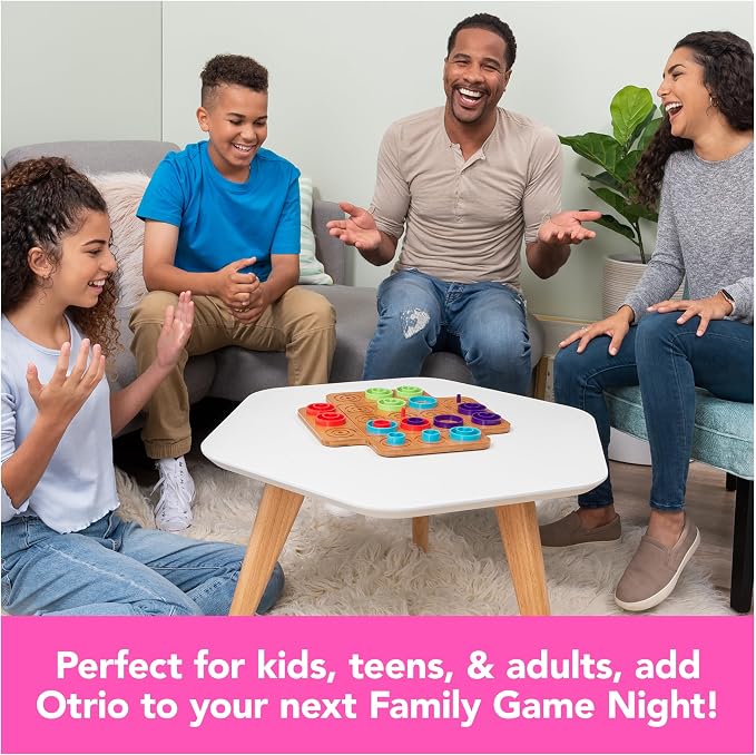 Spin Master Games, Otrio Wood Strategy Game, Interactive Puzzle Game, STEM Activity, 2 Players, for Ages 8 &Up