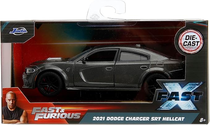 Jada Fast & Furious 1:32 2021 Dodge Charger SRT Hellcat Die-Cast Car, Toys for Kids and Adults