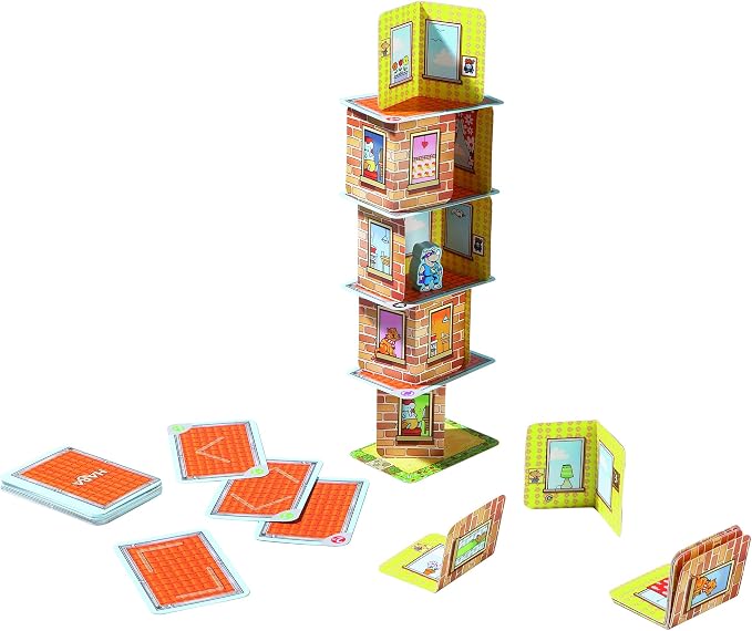 HABA Rhino Hero Game - Card Games for Kids, Ideal for Ages 5 & up - The Heroic Rhino Hero Stacking Card Game Adventure - Triple Award Winner