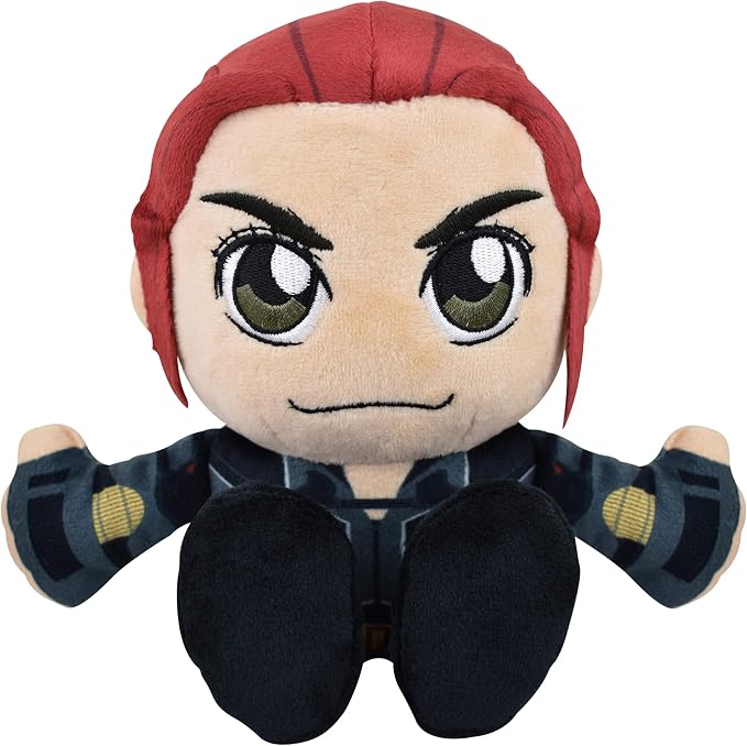 Bleacher Creatures Marvel Black Widow 8" Kuricha Sitting Plush- Soft Chibi Inspired Toy