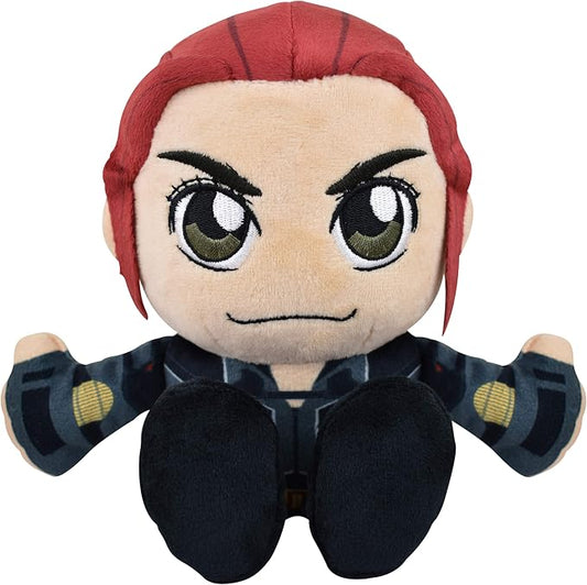 Bleacher Creatures Marvel Black Widow 8" Kuricha Sitting Plush- Soft Chibi Inspired Toy