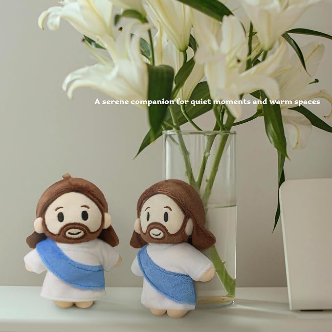 Jesus Plush Doll – Soft Religious Stuffed Animal for Kids – Christian Savior Toy for Easter, Baptism, First Communion, and Sunday School Gifts 12"
