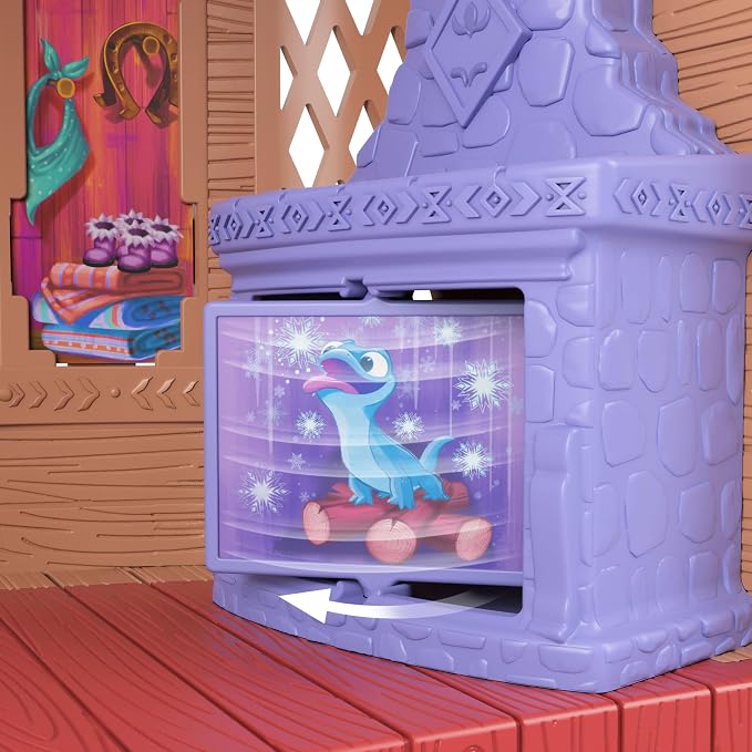 Mattel Disney Frozen Elsa Small Doll Playset w/ 10 Play Areas, 3 Animal Friends & 8 Accy, Storytime Stackers, Inspired by Animals of Arendelle | 3.5-inch Elsa doll with removable cape/skirt + 3 animal figures and 8 accessories. Create adventures in Are...