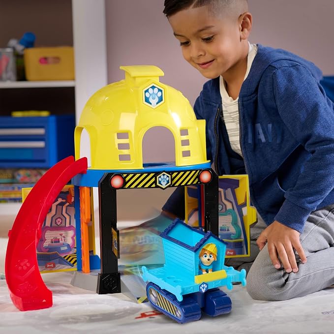 Disney Junior Pupstruction Pup HQ 12-piece Lights, Music, Phrases, and Sounds Playset, Exclusive Maya Figurine Included, Kids Toys for Ages 3 Up by Just Play