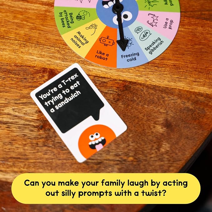 Laugh Attack [Can You Make Your Family Laugh? | Don’t Laugh Challenge Card Game For Kids, Teens, and Families | Great For Father's Day, Reunions, Vacation | Kids Gift For Boys & Girls Ages 5+]