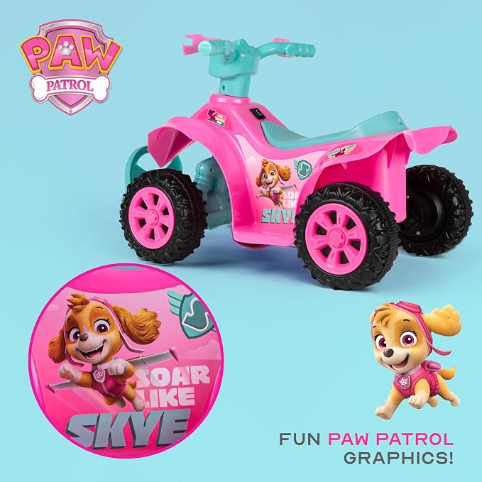 Paw Patrol - 6V ATV Ride On Toy for Kids, LED Headlights, Battery Powered