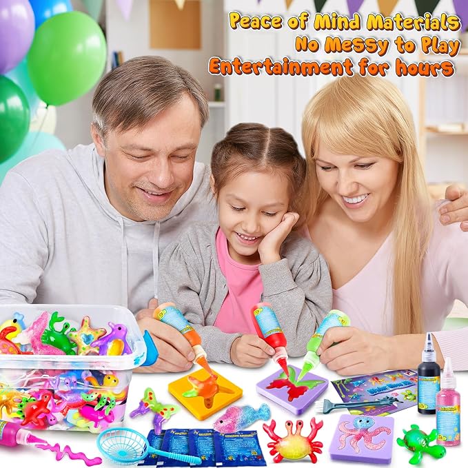 UNGLINGA Magic DIY Water Creation Elf Toy Kit for Kids - 18 Colors Toys Craft Creative Birthday Gifts for Boys Girls Age 5 6 7 8 9 10 11 12