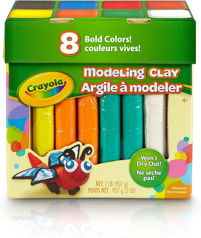 Crayola Modeling Clay in Bold Colors, 2lbs, Gift for Kids, Ages 4 & Up