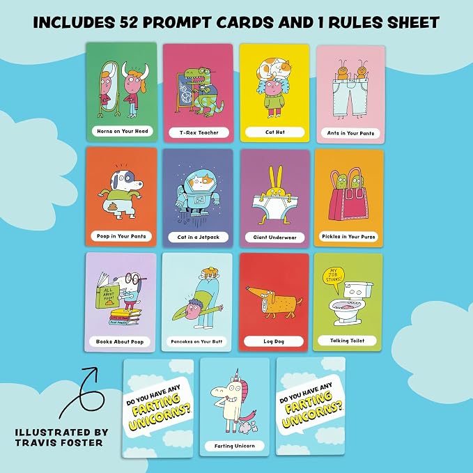 Do You Have Any Farting Unicorns? [Silly Go Fish Card Game for Kids & Families | Hilarious Family Card Game for Game Night, Birthday Parties, Classroom Fun & Playdates | Ages 4+ | 2-6 Players]