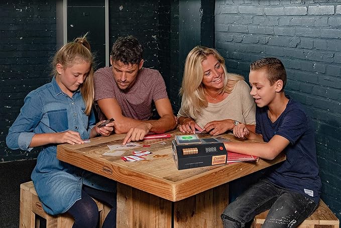 Escape Room The Game, Family Edition - with 3 Exciting Time Travel Games | Solve The Mystery Board Game for Family, Kids & Teens (English Version)