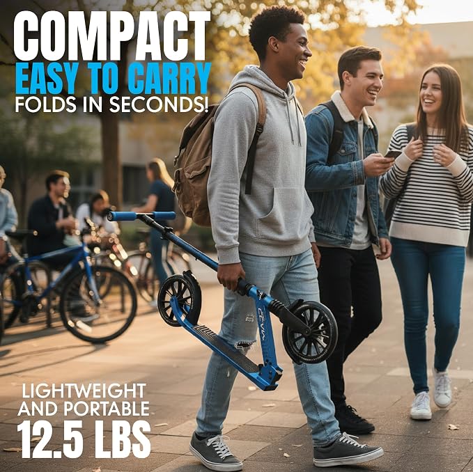 Kick Scooter for Kids, Teens & Adults - Lightweight Durable Frame, Smooth Ride, Sturdy Deck - Fun Rides for All Ages - Madd Gear