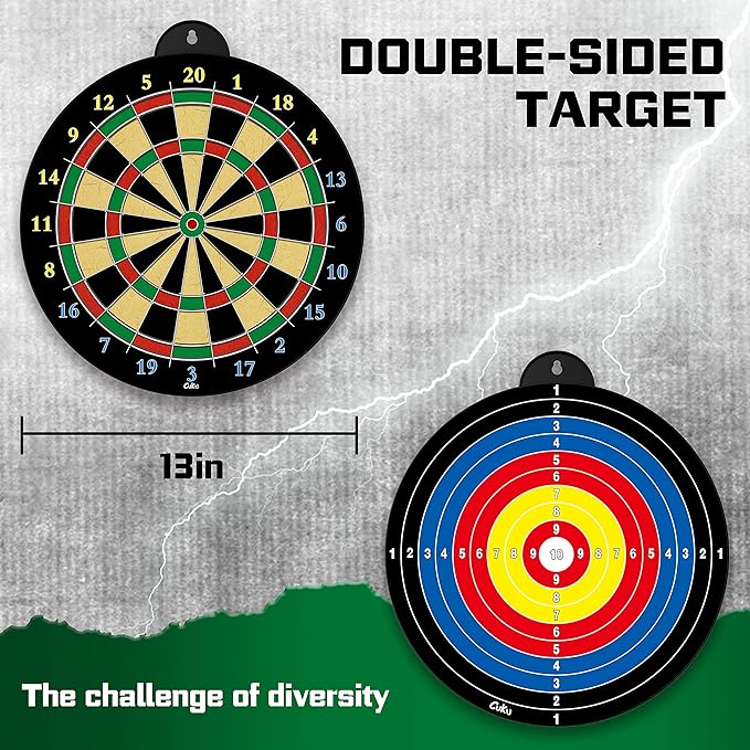 Dart Board - 12pcs Magnetic Darts - Excellent Indoor Game and Party Games - Gifts for 5 6 7 8 9 10 11 12 Year Old Boy Kids