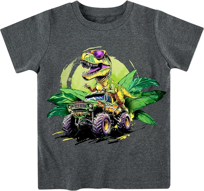 Funnycokid Toddler Boys Shirts Graphic T-Shirt Kids Short Sleeve Tees 2-7 Years