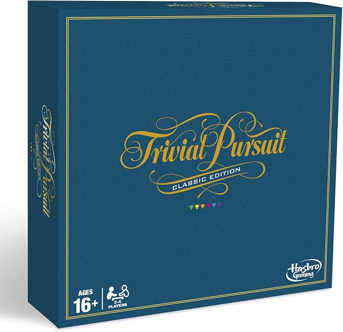Trivial Pursuit Classic Edition Board Game for Adults and Teens Ages 16 and Up, Trivia Game for 2-6 Players
