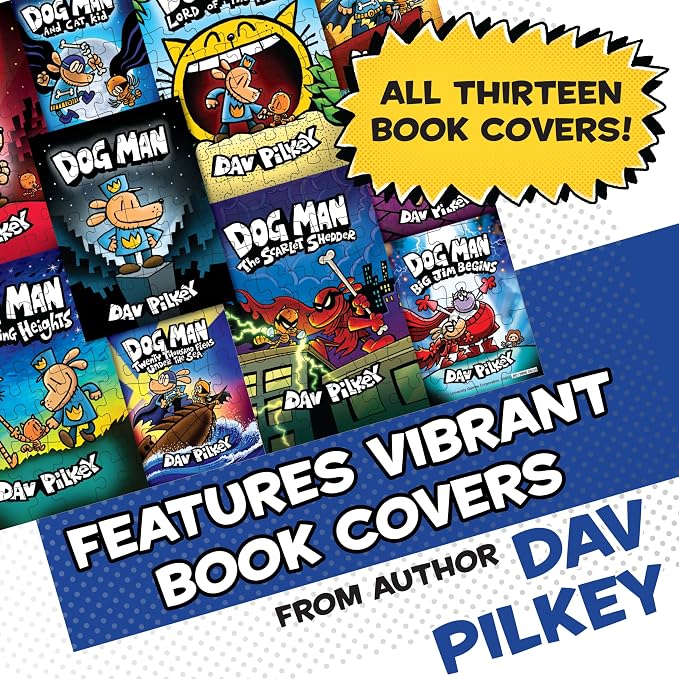 Dog Man 300-Piece Compilation Cover Puzzle