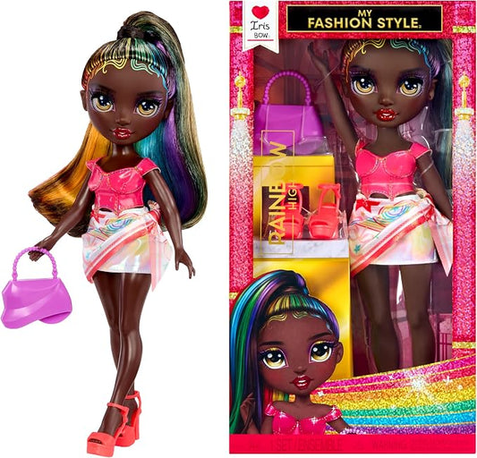 Rainbow High My Fashion Style Iris, Rainbow 11" Fashion Doll with Statement Outfit, Stylish Handbag, Great Toy Gift for Girls Kids Ages 4-12 Years