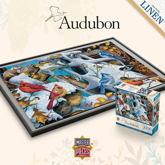 MasterPieces 1000 Piece Jigsaw Puzzle for Adults, Family, Or Youth - Snow Birds - 19.25"x26.75"