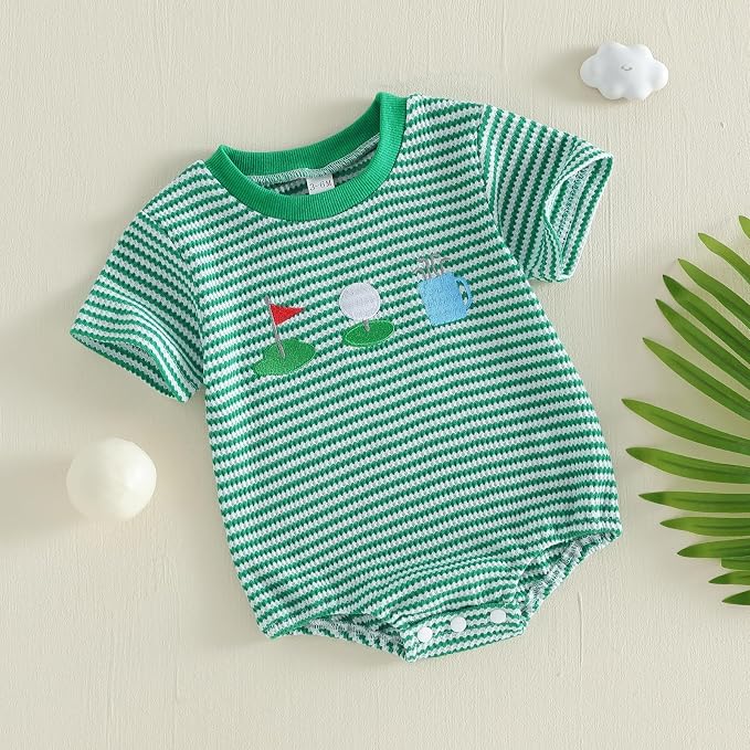 Kavousa Baby Boy Clothes Summer Baby Boy Bubble Romper Short Sleeve Jumpsuit One Piece Outfit Newborn Infant Clothing