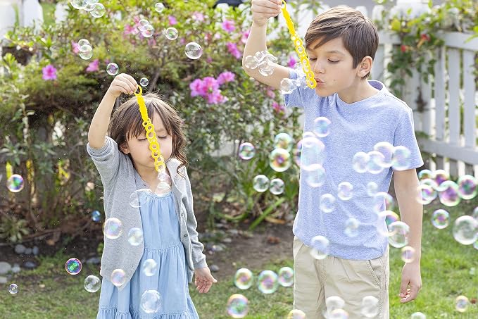 Gazillion Giant Bubble Solution 1 L – Creates Huge, Extra‑Elastic Bubbles, Safe & Non‑Toxic, Includes 7‑in‑1 Bubble Wand, Outdoor Refill for Wands, Machines & Kids’ Party Fun Ages 3 +