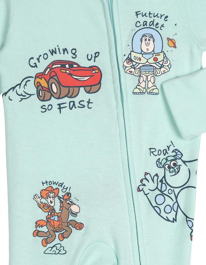 Disney Baby Boys' 2-Pack Footed One-Piece Sleep N' Play Newborn to Infant