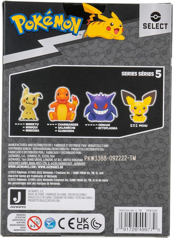 Pokemon Gengar Select Vinyl Figure - 4-Inch Figure Made from Premium Vinyl