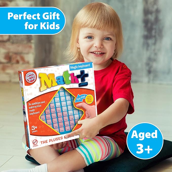 Small World Toys Addition and Subtraction Games, Preschool Math Counting Toys, Kindergarten Math Games Board for Ages 3+ Preschool Learning Activities Educational Toys, Learning Gift for Kids