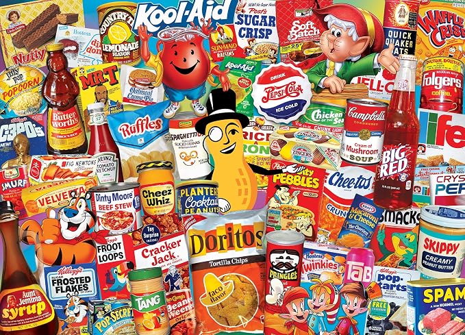 MasterPieces Puzzles 1000 Pieces Mom’s Pantry Collage Jigsaw, Vintage Kitchen Artwork, Jigsaw Puzzles 1000 Pieces, Random Cut, Non Glare Matte Finish, Bonus Poster, Recycled Board, Giftable Display