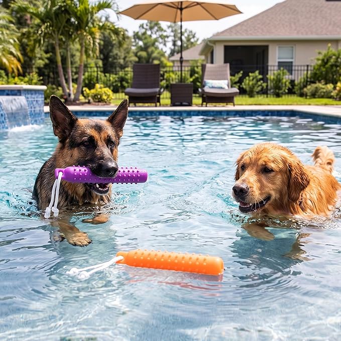 Dog Float Toy - Interactive Training Bumper & Fetching Retrieving Dog Water Toys Dummy Outdoor - Lightweight for Float on the Water Pool Fetch Pet Toys for Small, Medium, Large Dogs