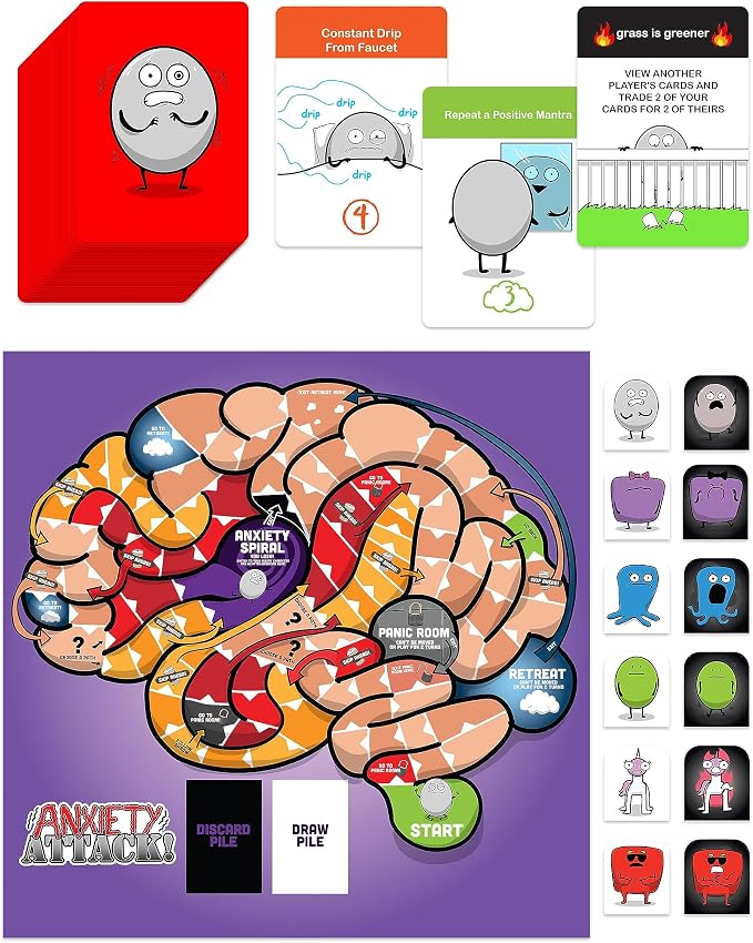 The Awkward Yeti Anxiety Attack! Funny Family Board & Card Game for Kids Ages 10+, Parents, Teens & Adults | Strategy Party Game for Family Game Night | Science Humor Edition by Organ Attack Creator